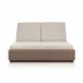 Lorelei Outdoor Double Chaise Alessi Buff