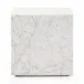 Hunter End Table White Carrara Marble