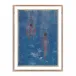Swimmers by Pepi Sprohge 18" x 24" Rustic Walnut