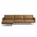 Melle 2-Piece Sectional Lipari Camel Left Chaise