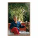 Truman Capote by Slim Aarons Rustic Walnut Floater 32" x 48"