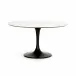 Powell Dining Table 55" White Marble