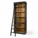 Ivy Bookcase And Ladder Matte Black