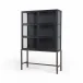 Spencer Curio Cabinet Drifted Black