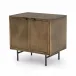 Sunburst Cabinet Nightstand Aged Brass