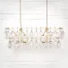 Adeline Rectangular Chandelier Gold Leaf