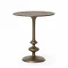 Marlow Matchstick Pedestal Table Aluminum Matte Brass