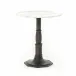 Lucy Side Table White Marble Carbon Wash