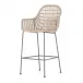 Bandera Outdoor Woven Bar Stool White