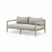 Sherwood Outdoor Sofa 63" Brown/Stone Grey