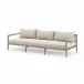 Sherwood Outdoor Sofa 93" Brown/Faye Sand