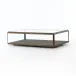 Shagreen Shadow Box Coffee Table Brass