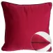 Velours Uni Rose-Bordeaux Cushion cover 16" x 16"