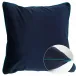 Velours Uni Marine-Canard Cushion cover 16" x 16"