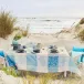 Mille Oceans Ecume Coated Cotton Tablecloth 69" x 98"