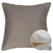 Velours Uni Taupe-Latte Cushion cover 16" x 16"