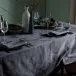Mille Gouttes Metal Coated Stain-Resistant Cotton Damask Table Linens