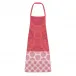 Mille Rosaces Framboise Apron 30"x33", Coated Cotton