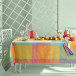 Mille Vagues Exotique Tablecloth 61"x61", 100% Cotton