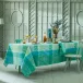 Mille Feuillages Turquoise Table Linens