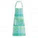 Mille Feuillages Turquoise Apron 30"x33", Coated Cotton