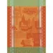 Las Vegas Orange/Green Kitchen Towel 22"x30", 100% Cotton