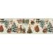 Bonhommes De Neige Vintage 50% Cotton 50% Linen Printed Tablerunner 20"x91"