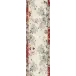 Vintage Flowers Cranberry 50% Cotton 50% Linen Printed Tablerunner 20"x61"