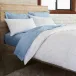 Menton River Blue Square Set of Two King Pillowcases