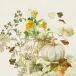 Delices D'Automne Potiron 50% Cotton 50% Linen Printed Napkin 20"x20"