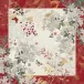 Vintage Flowers Cranberry 50% Cotton 50% Linen Printed Napkin 18"x18"
