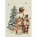 Bonhommes De Neige Vintage 50% Cotton 50% Linen Printed Kitchen Towel 20"x28"