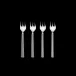 Bernadotte Mirror Polished Stainless Steel Cake Fork Giftbox 4 pcs