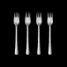 Copenhagen Matte Stainless Steel Cake Fork Giftbox 4 Pcs