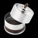 Manhattan Box Round, Stainless Steel, Mirror & Leather