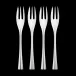 Cobra Stainless Steel Cake Fork 4 Pcs