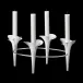 Bloom Botanica Taper Candleholder, Ss