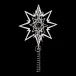 Top Palladium Plated Star Large