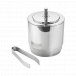 Manhattan Ice Bucket & Tong, Stainless Steel