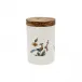 Oiseaux De Paradis Storage Jar, Large 3 1/4" Dia- 5 1/8 H