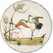 Grands Oiseaux Luncheon Plate Crane Standing 10 1/4" Dia