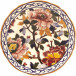 Pivoines Flower Pot Holder Fontainebleau 10 1/4" H