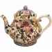 Pivoines Teapot 10 1/8" H