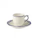 Filet Cobalt Set Of 2 Espresso Cups & Saucers