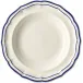 Filet Cobalt Rim Soup 8 7/8" Dia