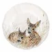 Sologne Dessert Plates Assorted Wildlife Young 9 1/4" Dia, Set of 4