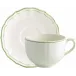 Filet Green Jumbo Cup & Saucer 15 1/4 Oz - 7 1/2" Dia