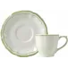 Filet Green Set Of 2 Us Tea Cups & Saucers 8 1/2 Oz, 6" Dia