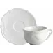 Rocaille Blanc Set Of 2 Breakfast Cups & Saucers 7" Dia