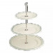 Filet Celadon Three-Tier Cake Stand 10 13/16" Dia - 11 13/16" H
